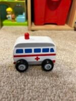 Wooden Ambulance Toy – Toddler Safe, Eco-Friendly, & Fun Push Toy for Kids