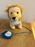Hapello Pull Along Plush Lion Toy – Soft Walking Animal for Toddlers